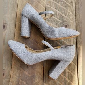 Louise Et Cie Gray Women's Block Heels Shoes Sz 8.5